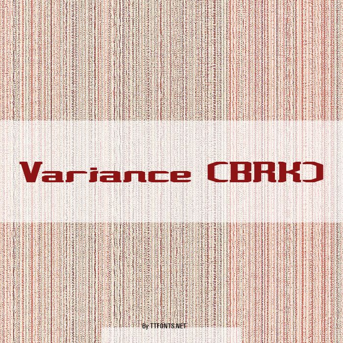 Variance (BRK) example